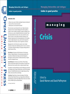 cover image of Managing Crisis